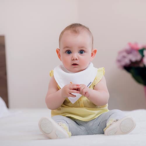 TheAZBaby Bebek Bandana Saçmalamak Önlükler 8 Paketi Bebek Önlükler için Erkek, Kız, Unisex Temel Renkler