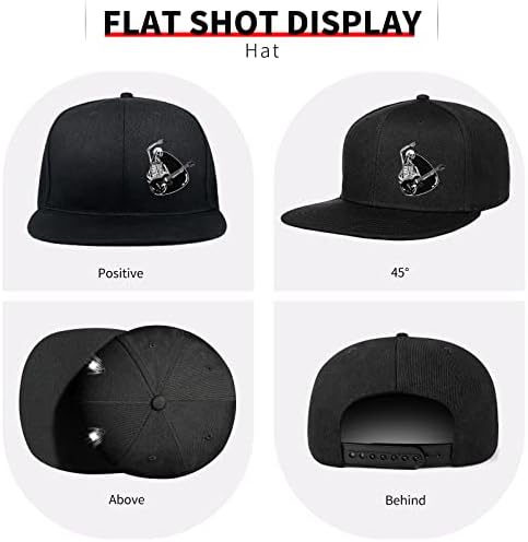 Negi Snapback Şapka Erkekler için Düz Fatura Şapka Erkekler Kadınlar için Düz Ağız Donatılmış Şapka Siyah şoför şapkası