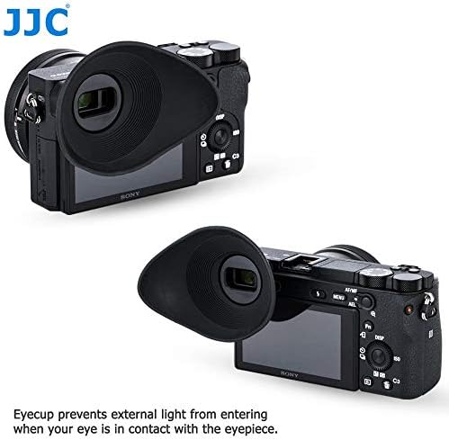 JJC ES - A6500G Oval Şekil Yumuşak Silikon 360 Dönebilen Ergonomik Kamera Vizör Vizör Lastiği Mercek Sony Alpha A6500,