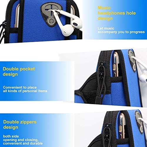 Spor Kol Çantası,Zouzt Evrensel Koşu Kollukları telefon tutucu Kılıfı Kulaklık Delikli Çanta iPhone 11 11pro Xs Max