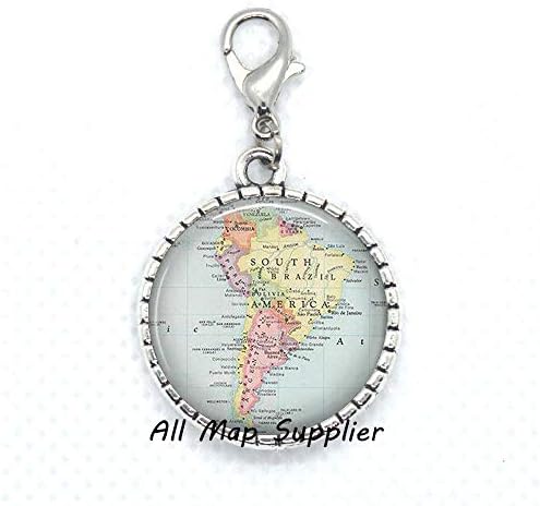 AllMapsupplier Moda Fermuar Çekme Güney Amerika haritası Istakoz Toka,Güney Amerika haritası Fermuar Çekme, Güney