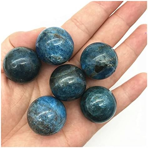 ZYM116 1 ADET 20-25mm Doğal Lapis Lazuli Topu Beyaz Kuvars Kristal Küre Topları Şifa Doğal Taşlar ve Mineraller Eve