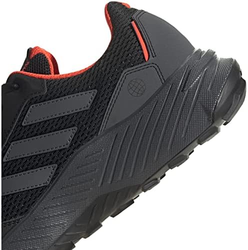 adidas erkek Tracefinder Trail Koşu Ayakkabısı, Çekirdek Siyah-gri Altı-Güneş Kırmızısı, 11