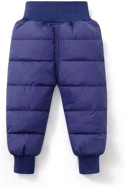 HENORD Bebek Erkek Kız Kar Pantolon Elastik Rüzgar Geçirmez Aşağı Pantolon Hafif Sıcak kış pantolonları