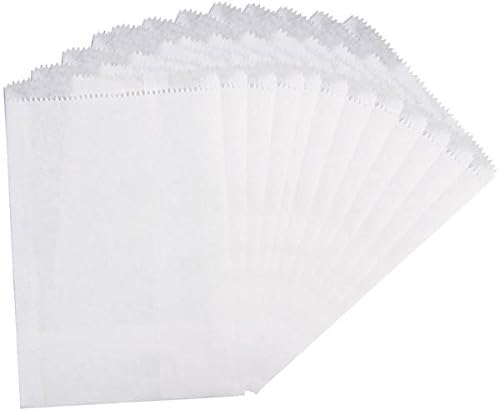 Canvas Corp Büyük Kağıt Torbalar, 5 x 7,5 inç, Beyaz, 12'li Paket