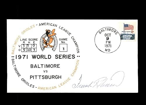 Frank Robinson PSA DNA Coa, 1971 Dünya Serisi FDC Önbellek İmzasını İmzaladı-MLB İmzaları Kesti