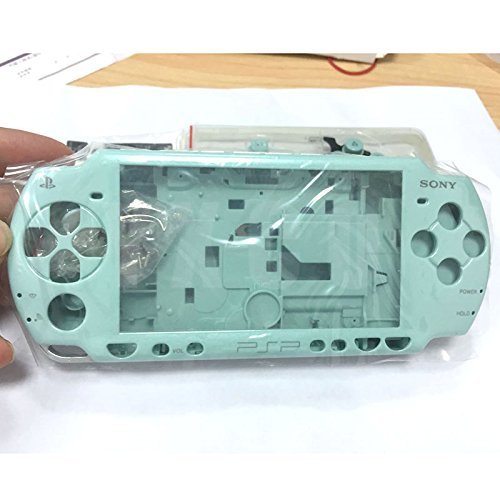 Yedek Tam Konut Shell Kılıf Kapak Düğmeler kiti PSP 2000 PSP2000 Oyun Konsolu için Aksesuar Seti (Açık Yeşil)