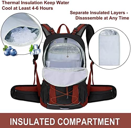 N NEVO GERGEDAN sıvı alımı sırt çantası, suluk, Yalıtımlı Su Sırt Çantası ile Su Mesane 2L Sırt Çantası Yürüyüş Bisiklet