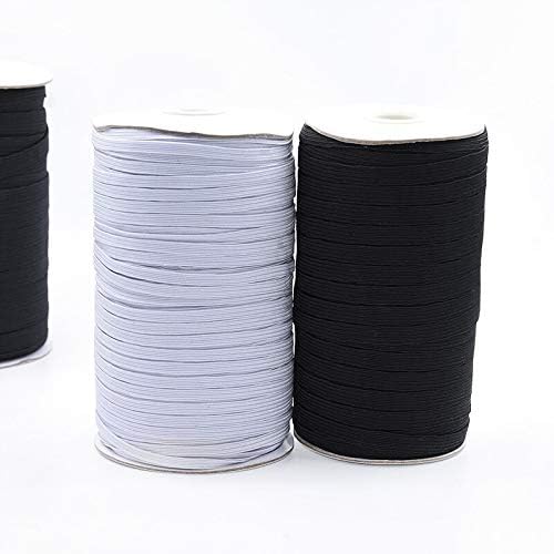 TTNDstore elastik bantlar 5 Metre 3/6/8/10/12/15/25/30/35 / 40mm Beyaz Siyah Naylon Elastik Bant Konfeksiyon Pantolon