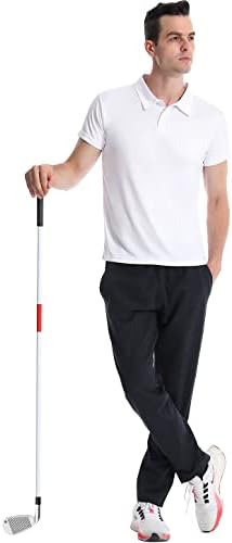 Femdouce POLO GÖMLEK Erkek polo gömlekler Kısa Kollu Nem Esneklik Gömlek Erkekler için Polo Golf Gömlek Erkekler Atletik