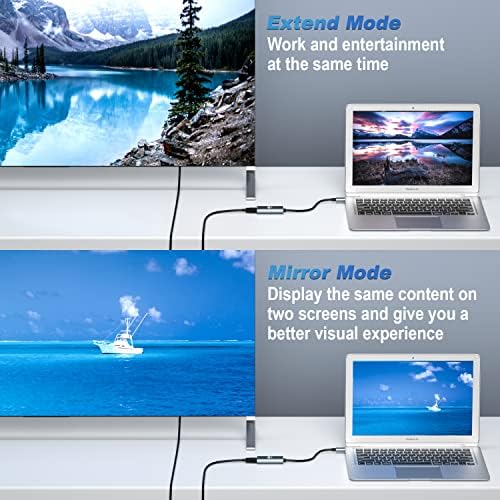 Yerleştirme İstasyonu USB C'den HDMI Adaptörüne 4K 60Hz MacBook Pro Air, iPad Pro, Dell XPS ve Daha Fazlasıyla Uyumlu