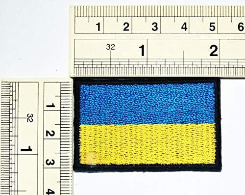 Umama Yama 3 Set Mini Bayrak 1. 2X2 Ülke Bayrağı Ukrayna Amblemi Üniforma Askeri Taktik İşlemeli Demir On Patch Ukrayna