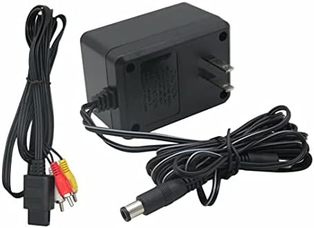 Süper Nintendo SNES Konsol Sistemi için JRSHOME Premium AV Kablosu ve Güç Adaptörü Paketi