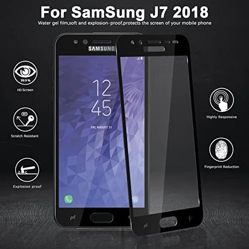 Orzero (2 paket) Temperli Cam Ekran Koruyucu Samsung Galaxy J7 2018 için uyumlu (Sadece 2018 sürümü için uygun), J7