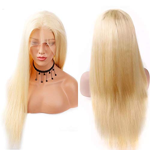 22 İnç Uzun Sarışın Dantel ön peruk işlenmemiş insan saçı 13x4 Derin Kısmı Yükseltme Dantel Peruk Ön koparıp Saç Çizgisi