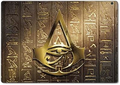Kafa Kılıfı Tasarımları Resmi Lisanslı Assassin's Creed Logosu 3D Heiroglyphics Origins Grafik Vinil yapışkan Kaplama