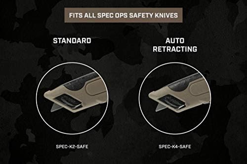 Spec Ops Araçları Güvenlik Bıçağı Bıçak Değiştirme, 81'li Paket