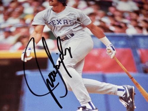 Juan Gonzalez İmzalı 8x10 Renkli Fotoğraf (çerçeveli ve Keçeleşmiş) - Texas Rangers! - İmzalı MLB Fotoğrafları