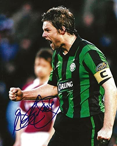 Steven Pressley imzalı Celtic FC Futbol 8x10 fotoğraf imzalı-İmzalı Futbol Fotoğrafları