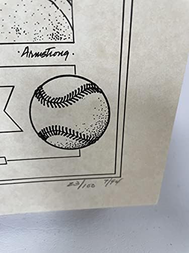 Phil Rizzuto İmzalı İmzalı 16x20 Baskı New York Yankees 23/100-COA Eşleşen Hologramlar