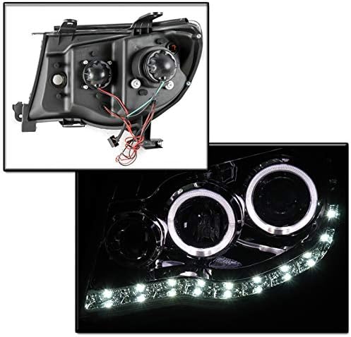 ZMAUTOPARTS Halo LED DRL krom projektör farlar farlar ile 6 mavi DRL ışıkları 2005-2011 Toyota Tacoma için