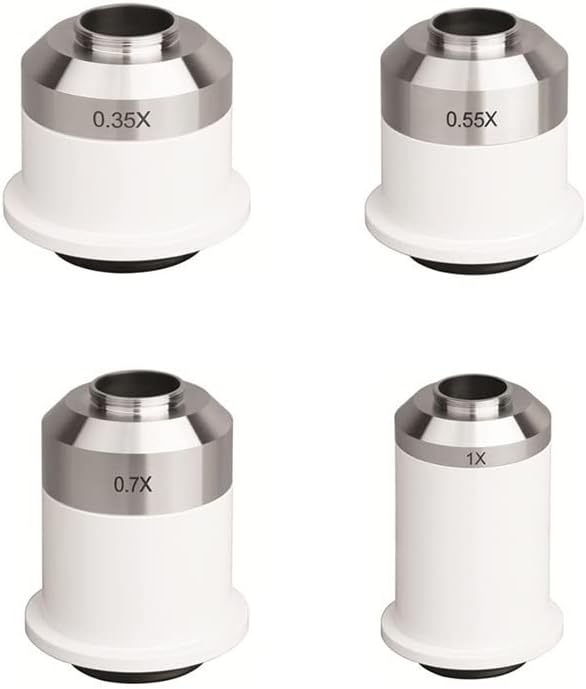 Mikroskop Aksesuarları 0.35 X, 0.55 X, 0.7 X, 1X Mikroskop Kamera C-Montaj Adaptörü Laboratuar Sarf Malzemeleri (Renk: