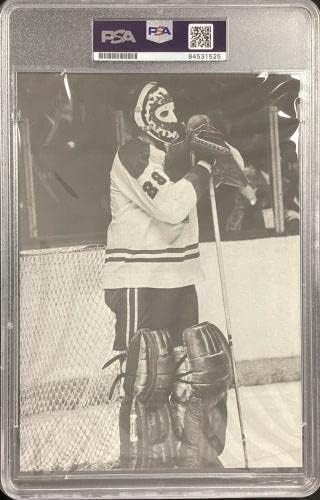 Ken Dryden İmzalı Fotoğraf 5x8 Montreal Canadiens HOF PSA / DNA İmzalı Mücevher Mt 10-İmzalı NHL Fotoğrafları