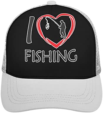 Unisex yetişkin kavisli ağzına kadar beyzbol şapka kap spor serbestçe ayarlanabilir balık tutma seviyorum