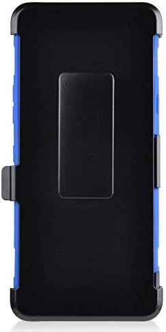 CELZEN-LG Stylo 6 LM-Q730 (2020) - Hibrid telefon kılıfı w/Standı / Kemer Klipsi Kılıfı-CV1 Mavi