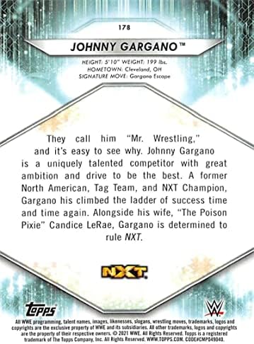 2021 Topps 178 Johnny Gargano NM-MT