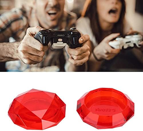 Joystick Düğmesi Kapağı Düğmesi koruyucu bone 3D, PS4 SL, Oyun Denetleyicisi, PS4 Koruma (Şeffaf kırmızı)