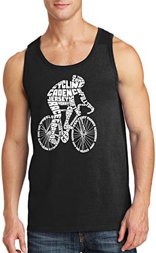 Threadrock erkek Bisiklet Bisiklet Binici Tipografi Tank Top