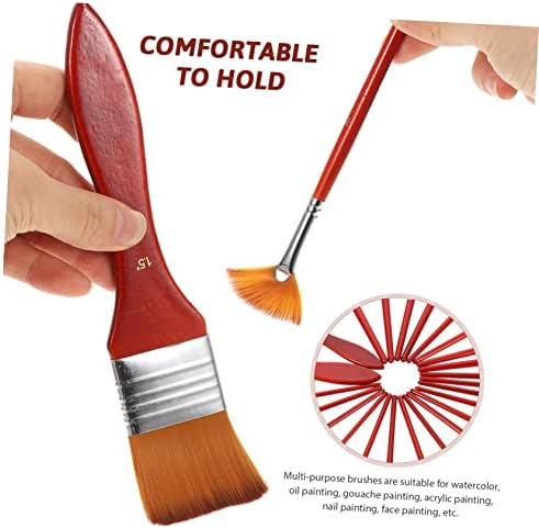 FAVOMOTO 1 Takım Suluboya Fırçası Boyama Fırça Setleri Sanatçı Boyama Fırçaları Tuval Kurulu Fırça Karıştırma Fırçaları