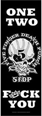 NNG 5FDP - Beş Parmak Ölüm Yumruk-Bir İki, F U Tekstil Kapı Afiş Bayrağı