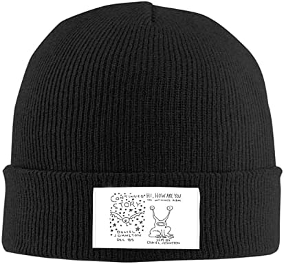 Daniel Johnston Merhaba, nasılsın Örgü Bere Kış Şapka Erkekler ve Kadınlar için Sıcak Gerilebilir Kaflı Örgü Kafatası