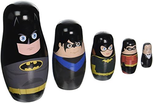 DC Comics Batman Ailesi Yuvalama Bebekleri 5'li Set