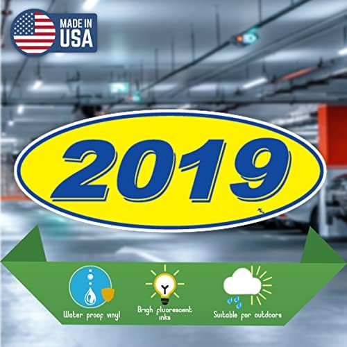 Versa Etiketleri 2019 2020 & 2021 Oval Model Yılı Araba Satıcısı Pencere Çıkartmaları Gururla ABD'de Üretilmiştir