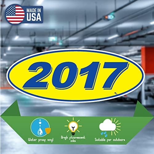 Versa Etiketleri 2017 2018 ve 2019 Oval Model Yılı Araba Satıcısı Pencere Çıkartmaları Gururla ABD'de Üretilmiştir