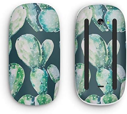 Tasarım Skinz Suluboya Kaktüs Etli Bloom V7 Vinil Çıkartması ile Uyumlu Apple Magic Mouse 2 (Kablosuz, Şarj Edilebilir)
