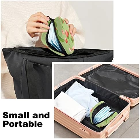 Pembe Şeftali Desen Sıhhi peçete saklama çantası Taşınabilir Dönem Kiti Çantası Dönem için Ped Torbalar Regl Kupası