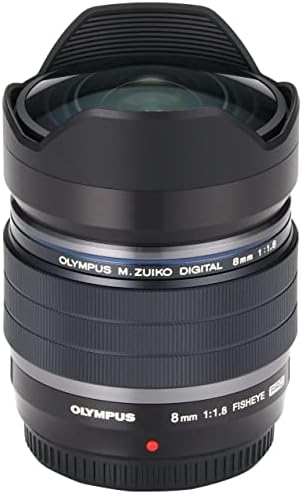 Olympus M. ZUIKO Dijital ED 8mm F1. 8 Balıkgözü PRO EF-M0818PROBLK Mikro Dört Thirds Balıkgözü Lens