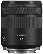 Canon RF 85mm F2 Makro ıs STM, Kompakt Orta Telefoto Siyah Lens (4234C002) (Yenilendi)