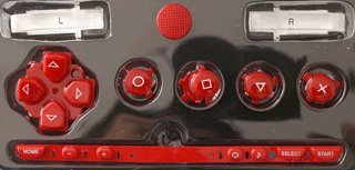 Sony PSP 1000 Serisi Düğme Seti-Kırmızı [özelleştir] [onarım bölümü] [video oyunu] [Toplu Paketleme]