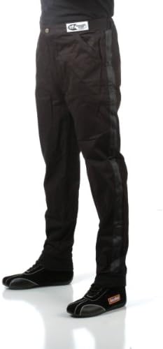 RaceQuip Yarış Sürücüsü Yangın Takım Elbise Pantolon Tek Katmanlı SFI 3.2 A / 1 Siyah 3X-Large 112008