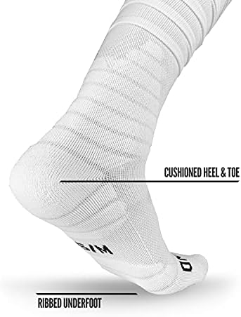 Nxtrnd XTD Ezme futbolcu çorapları, Erkekler ve Erkekler için Ekstra Uzun Yastıklı spor çoraplar