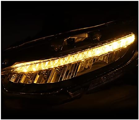 ZMAUTOPARTS Sıralı Sinyal LED Farlar Farlar Krom ile Uyumlu -2020 Honda Civic