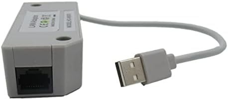 Xspeedonline Yeni! Wii U gri için Nintendo USB Ethernet Kablolu LAN Adaptörü RJ-45 için
