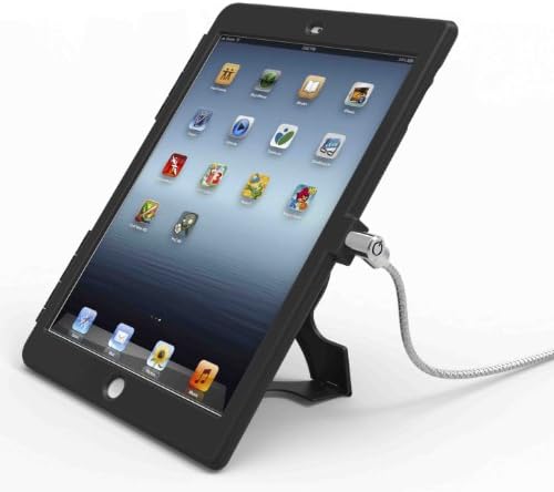 Maclocks iPadAirBB Kilitlenebilir iPad Hava Kilidi ve 6 Ayaklı Kablolu Güvenlik Kasası (Siyah)