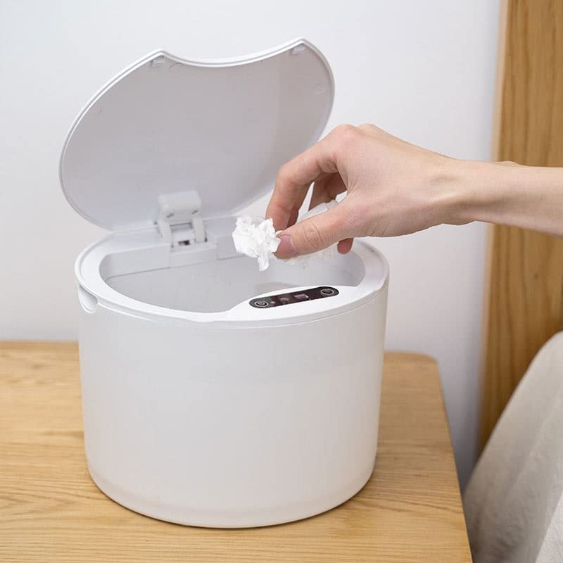 WENLII Akıllı sensörlü çöp kovası Can Mutfak çöp tenekesi Banyo Aile Oturma Odası Çatlakları Otomatik Algılama çöp