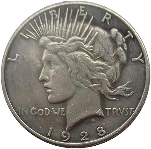 US $ 1 Barış Güvercini 1928 Gümüş Kaplama kopya Hatıra paraları